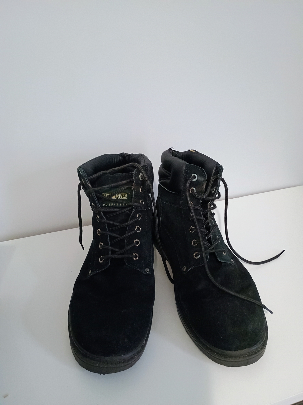 Duck River Outfitters Men’s Size 12 Black Suede Leather Lace Up Work Boots